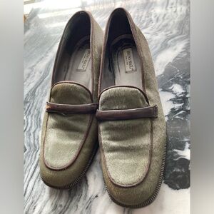 Bruno Magli Women's Olive haircalf leather Loafers